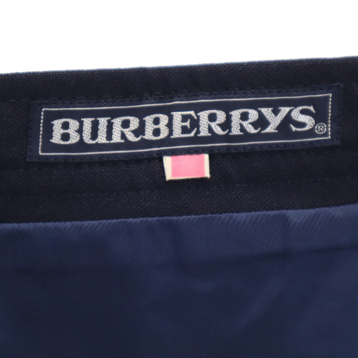 Burberrys バーバリーズ 90s ミモレ丈 プリーツスカート 11AB2 ネイビー レディース