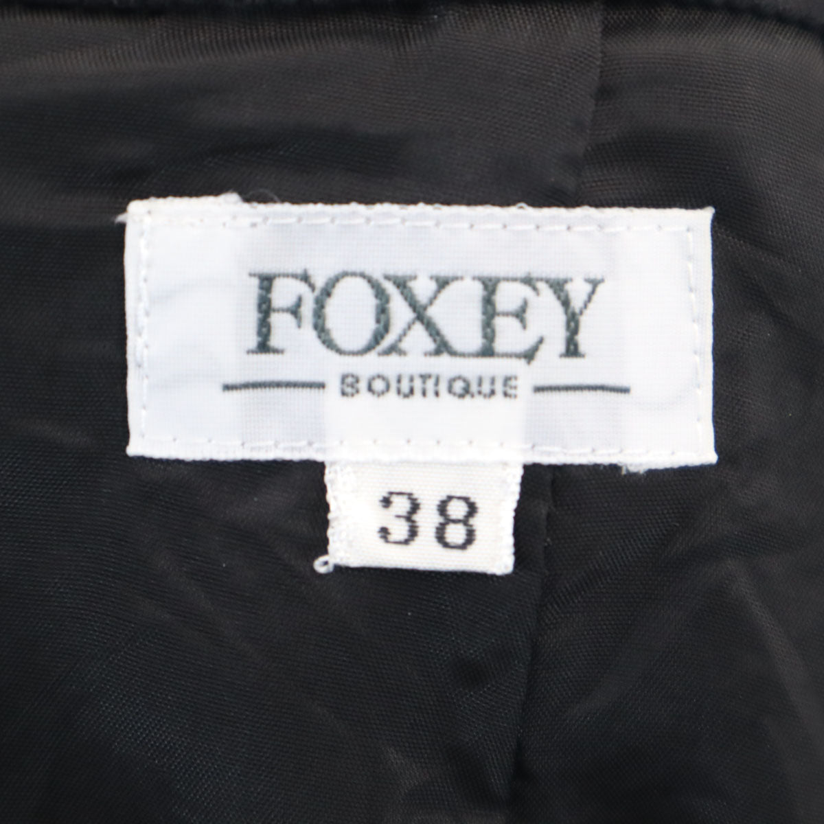 FOXEY フォクシー 日本製 ウール 膝丈スカート 38 ブラック レディース