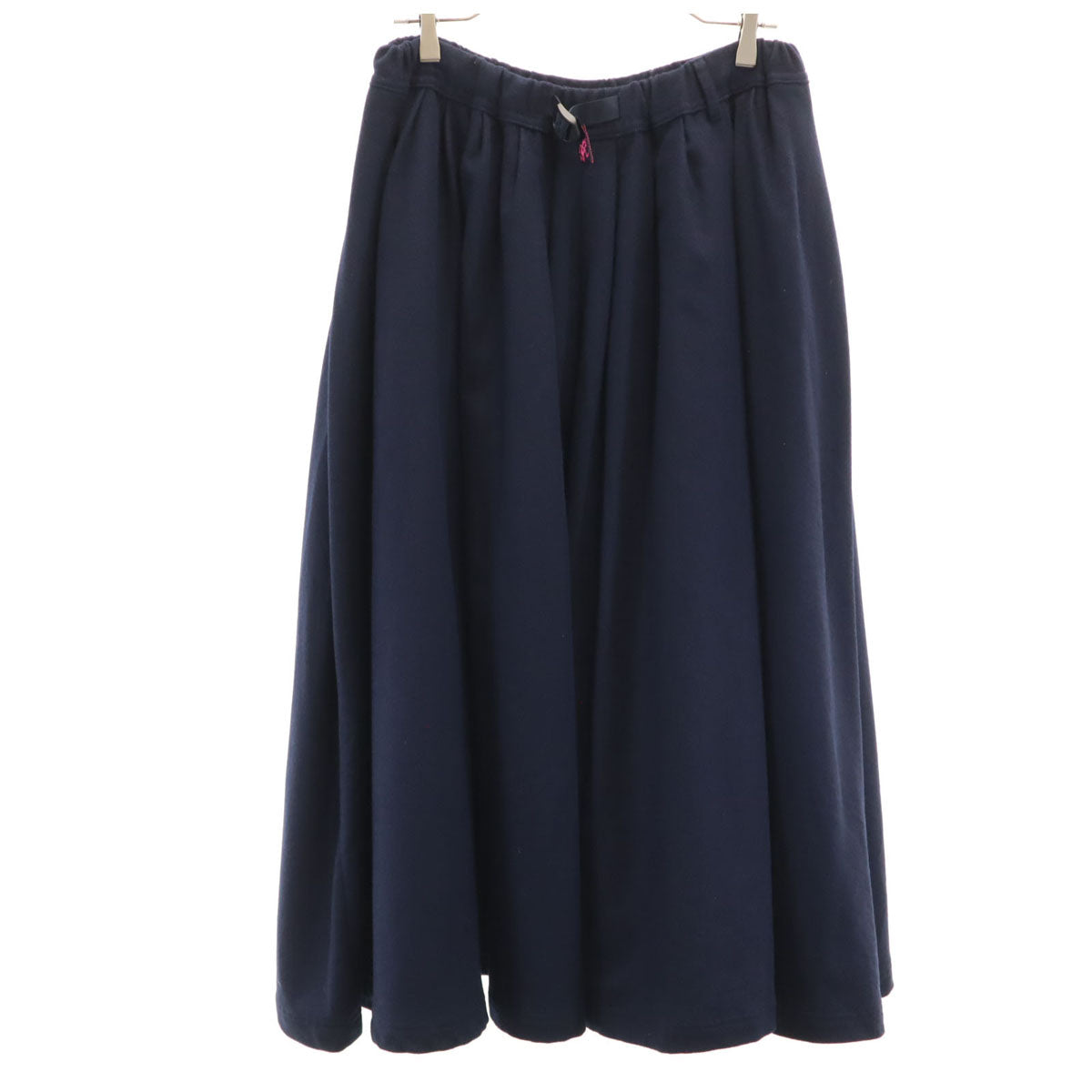 Gramicci グラミチ BEAMS BOY ビームスボーイ別注 ロング丈 フラノ生地 フレアスカート F ネイビー レディース