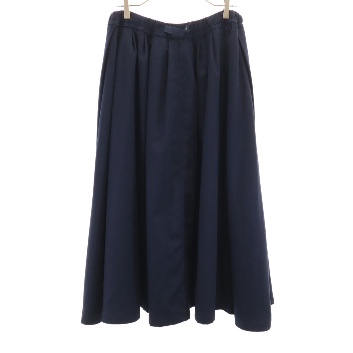 Gramicci グラミチ BEAMS BOY ビームスボーイ別注 ロング丈 フラノ生地 フレアスカート F ネイビー レディース