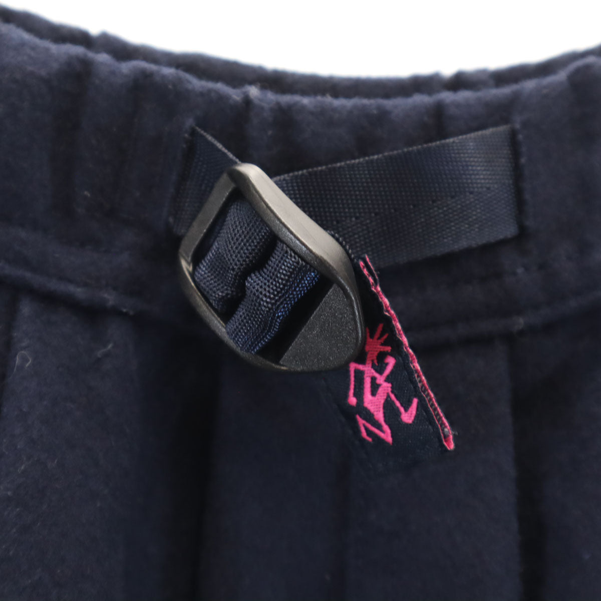 Gramicci グラミチ BEAMS BOY ビームスボーイ別注 ロング丈 フラノ生地 フレアスカート F ネイビー レディース