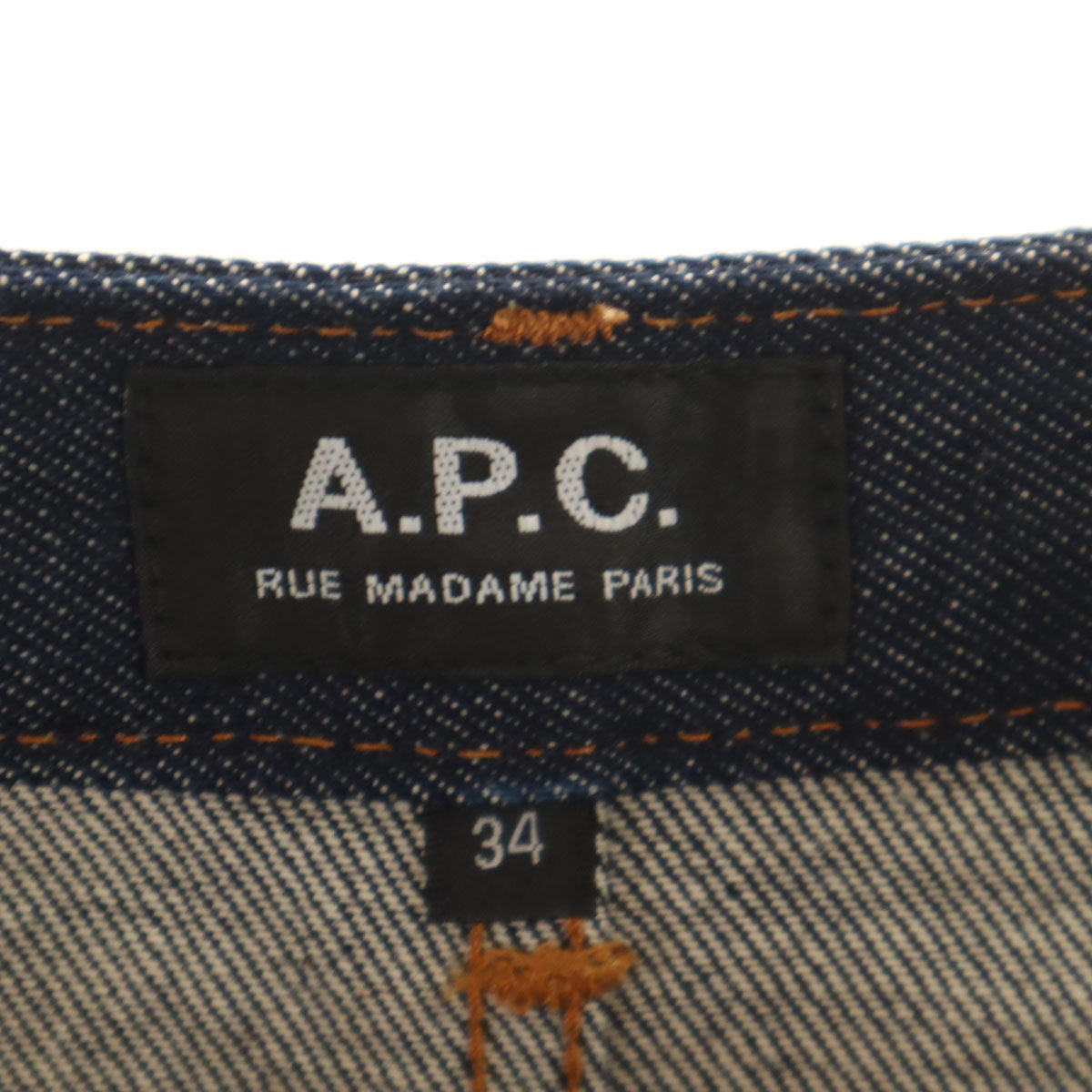 A.P.C. アーペーセー ミニ丈 デニムスカート 34 ブルー レディース