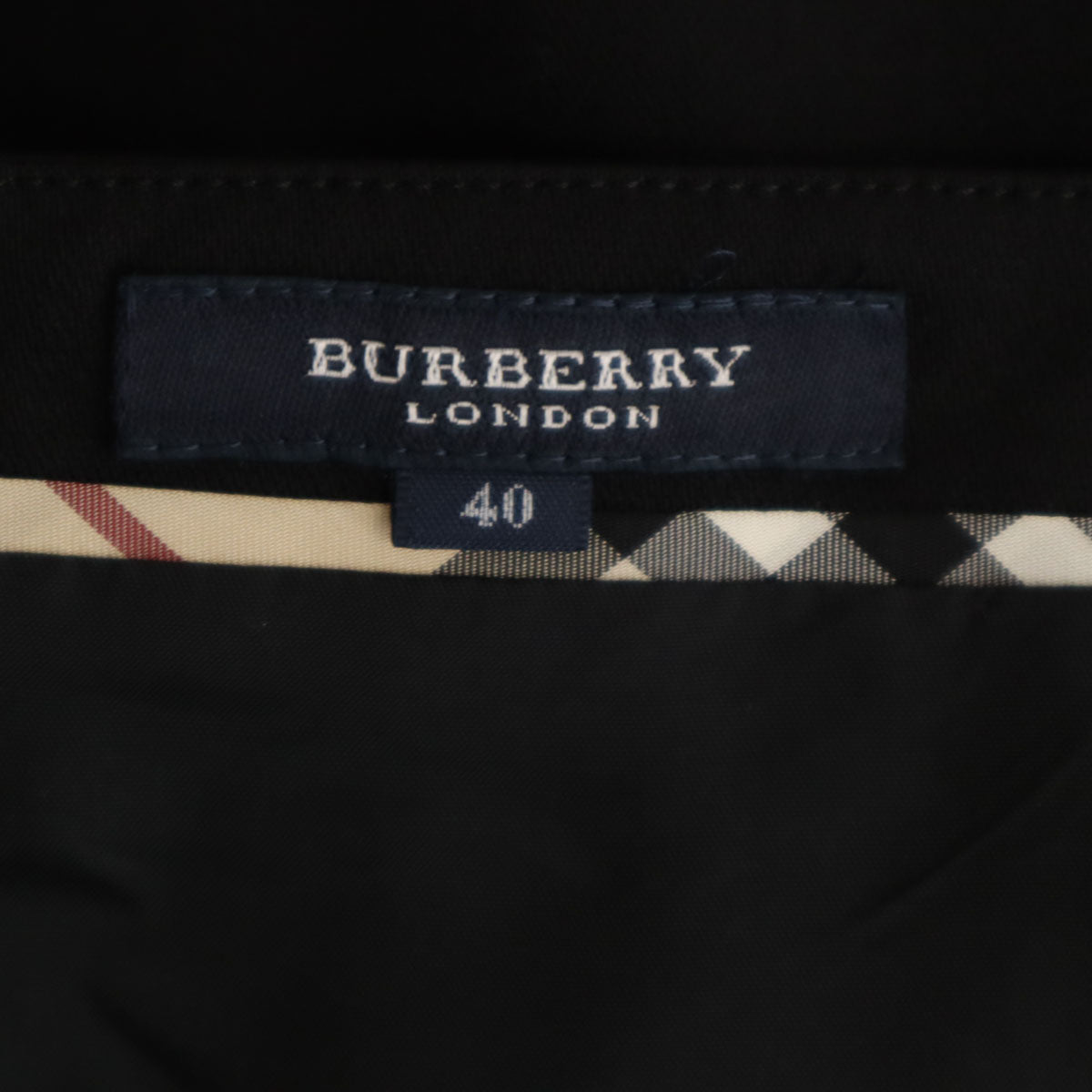 BURBERRY LONDON バーバリーロンドン ミディスカート 40 ブラック 三陽商会 レディース