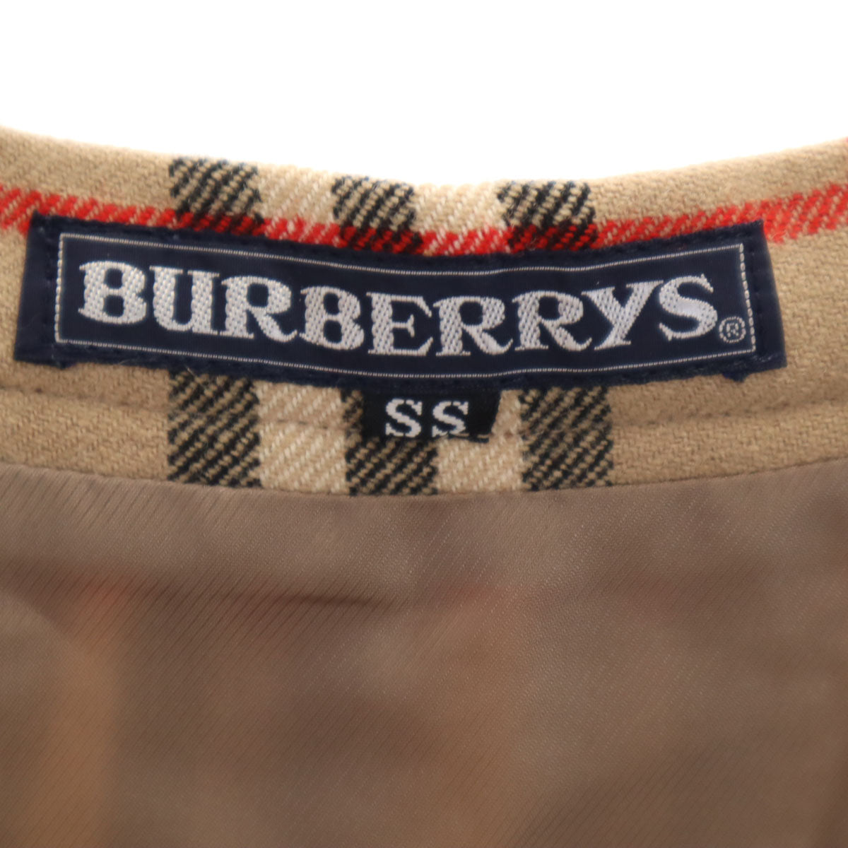 Burberrys バーバリーズ 90s オールド ノバチェック ミモレ丈 プリーツスカート SS ベージュ レディース