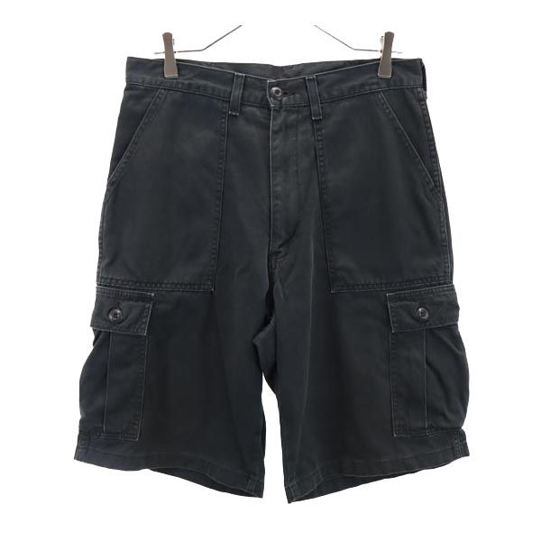 エドウィン 日本製 0977-01 カーゴショートパンツ L ブラック EDWIN メンズ