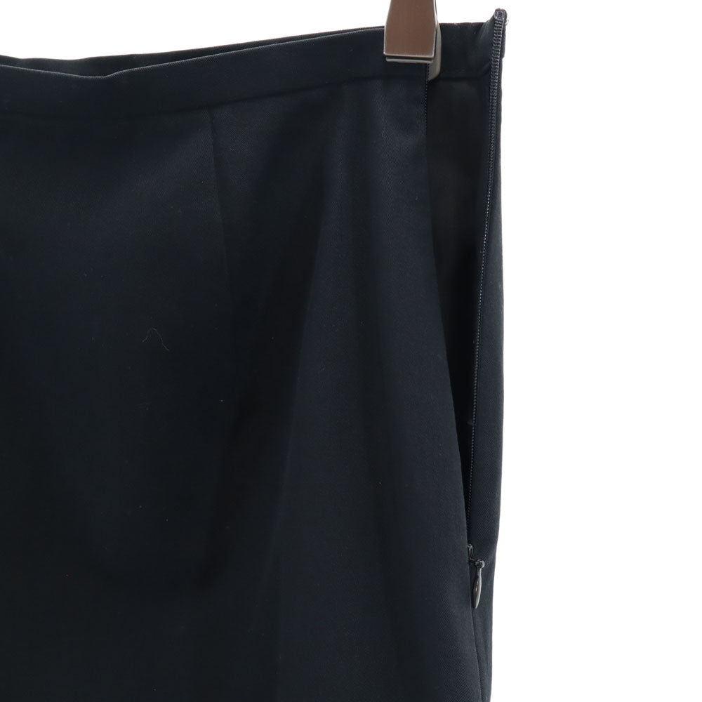 LANVIN ランバン 日本製 ミディ丈 スカート 36 ブラック レディース