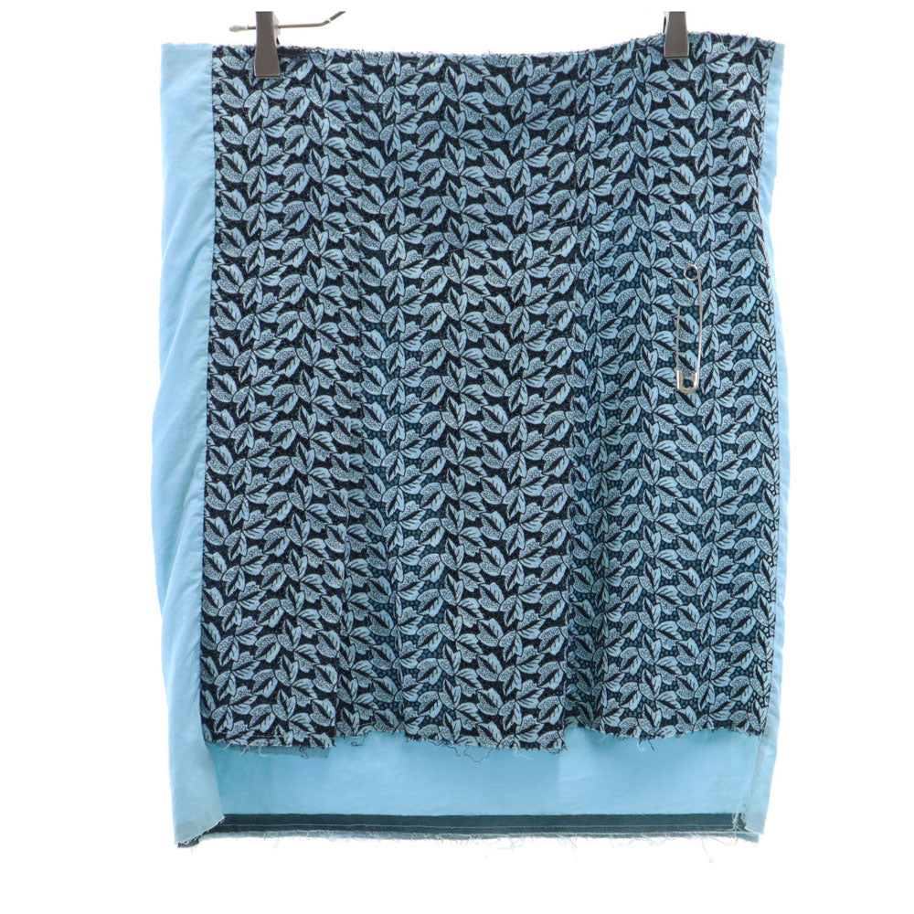 COMME des GARCONS コムデギャルソン 90s 1998年 日本製 ミニ丈 ラップ スカート S ブルー系 ピン付き レディース