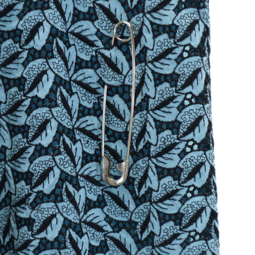 COMME des GARCONS コムデギャルソン 90s 1998年 日本製 ミニ丈 ラップ スカート S ブルー系 ピン付き レディース