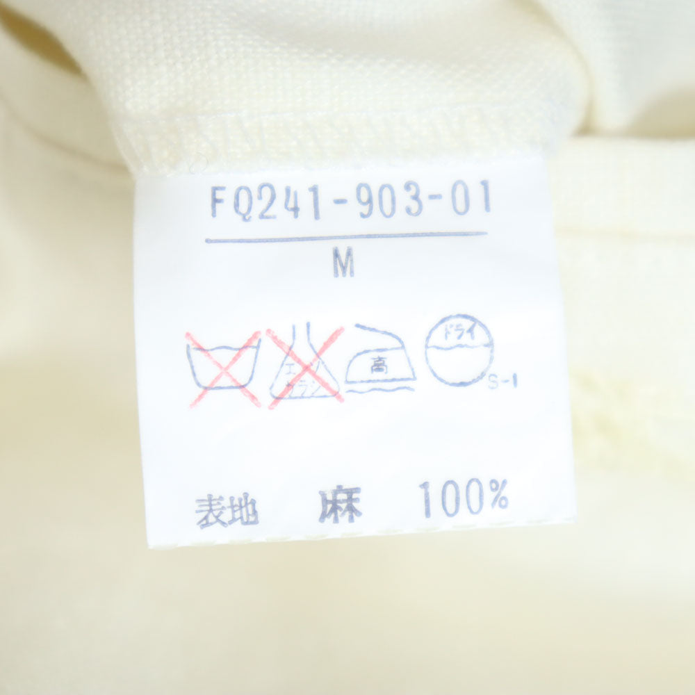 Burberrys バーバリーズ 90s リネン100％ オールド ショートパンツ M アイボリー レディース