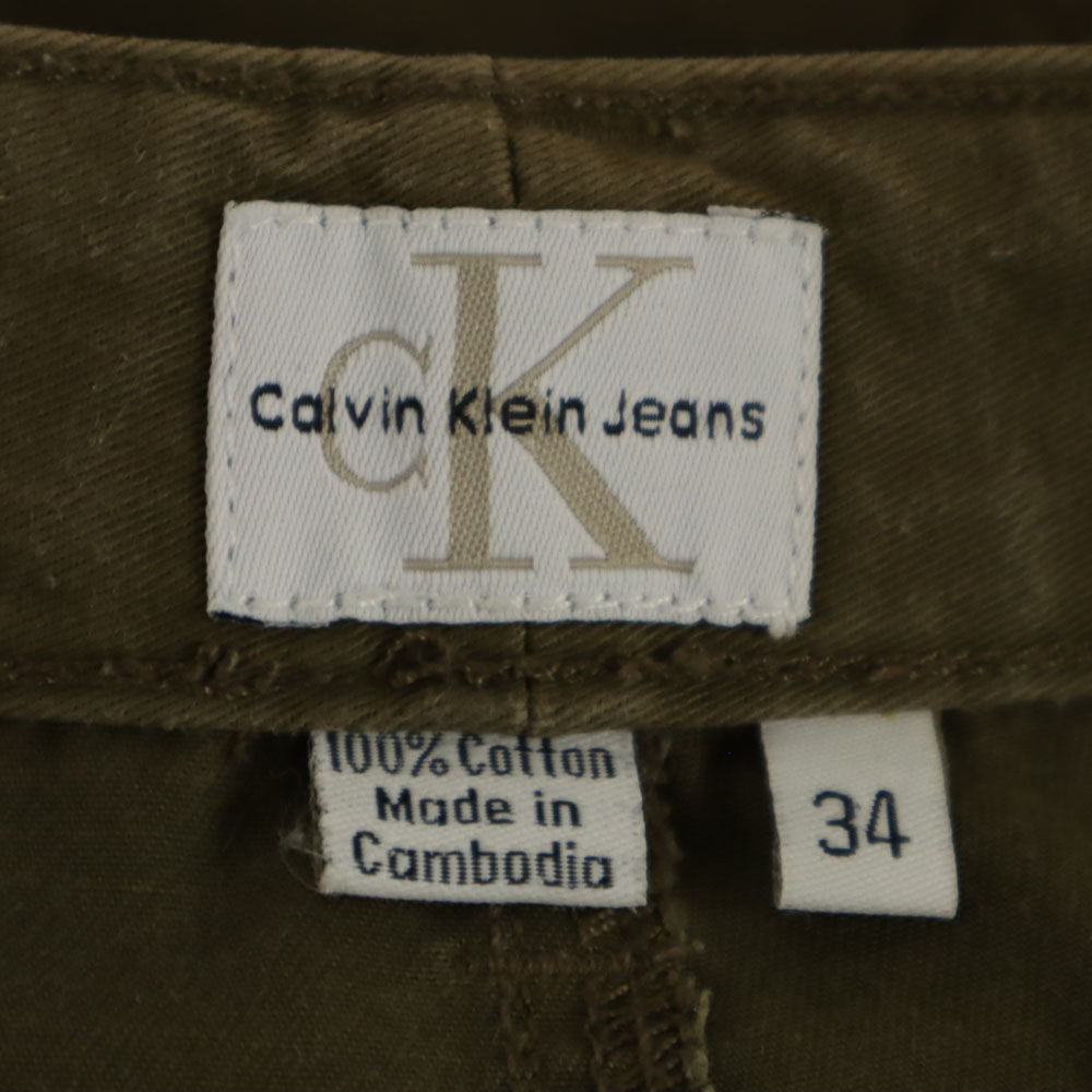 カルバンクラインジーンズ ショートパンツ W34 カーキ Calvin klein Jeans メンズ