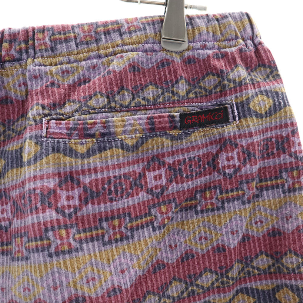 グラミチ 総柄 アウトドアショートパンツ ベージュ Gramicci クライミング メンズ