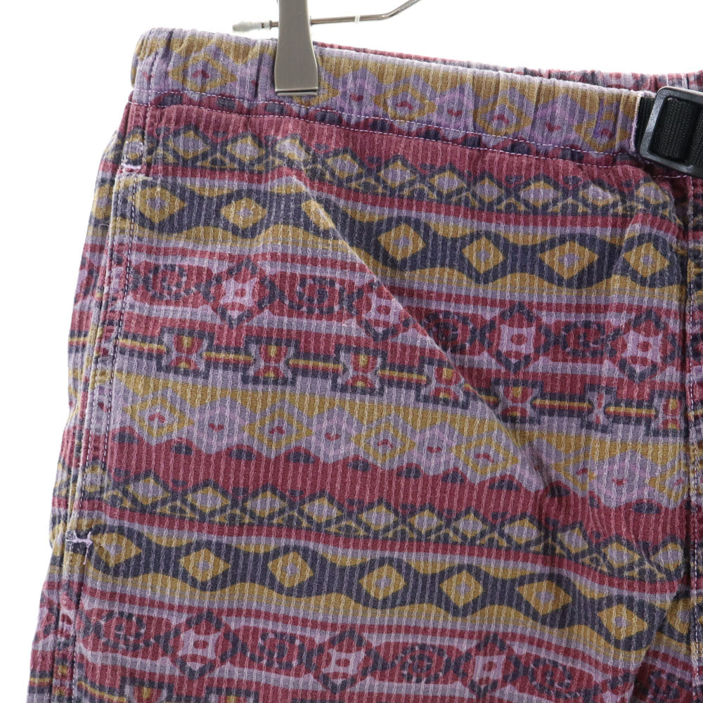 グラミチ 総柄 アウトドアショートパンツ ベージュ Gramicci クライミング メンズ