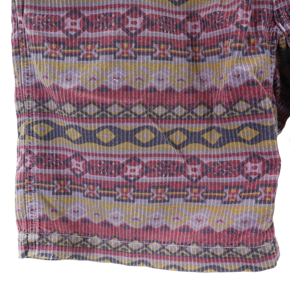 グラミチ 総柄 アウトドアショートパンツ ベージュ Gramicci クライミング メンズ