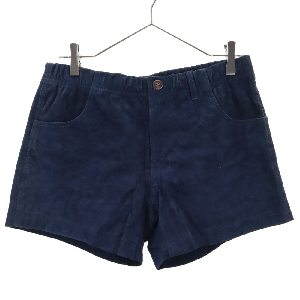 Gramicci グラミチ ピッグスキン スエード ショートパンツ S ネイビー レディース