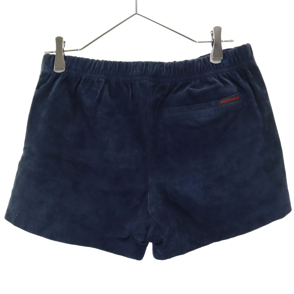 Gramicci グラミチ ピッグスキン スエード ショートパンツ S ネイビー レディース