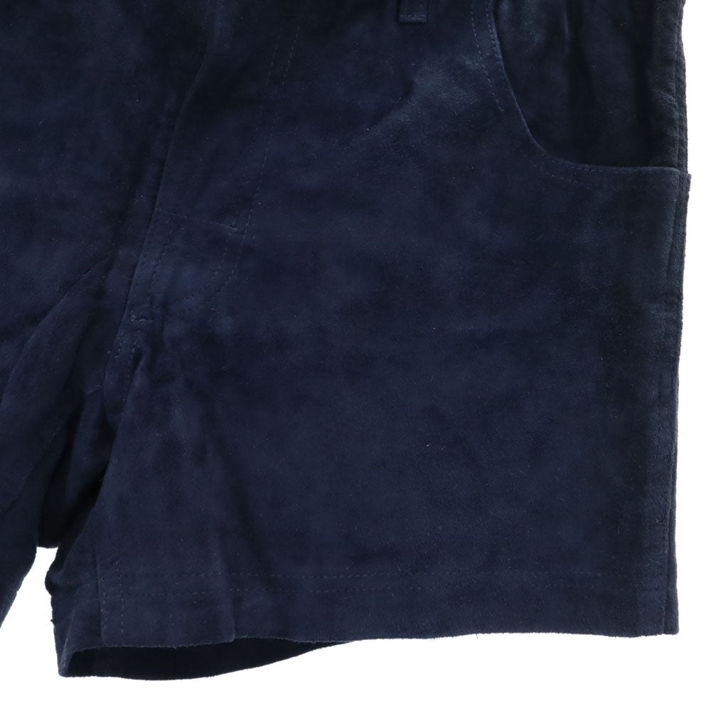 Gramicci グラミチ ピッグスキン スエード ショートパンツ S ネイビー レディース