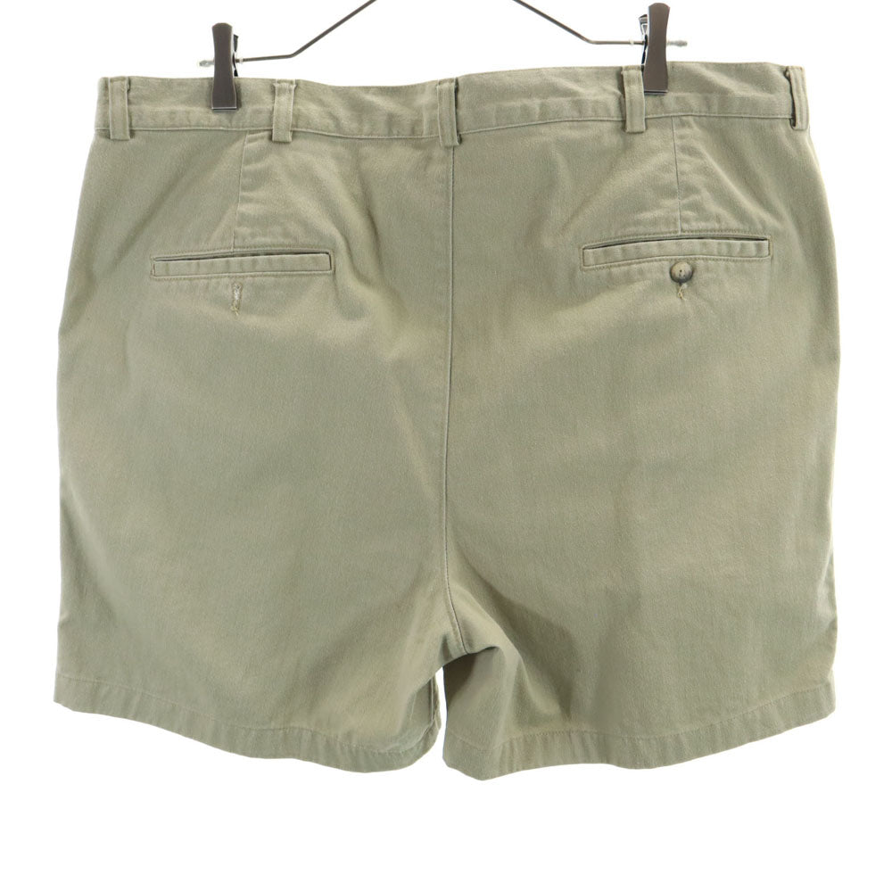 ランズエンド 90s USA製 オールド チノショートパンツ W40 ベージュ LANDS' END ビッグサイズ メンズ