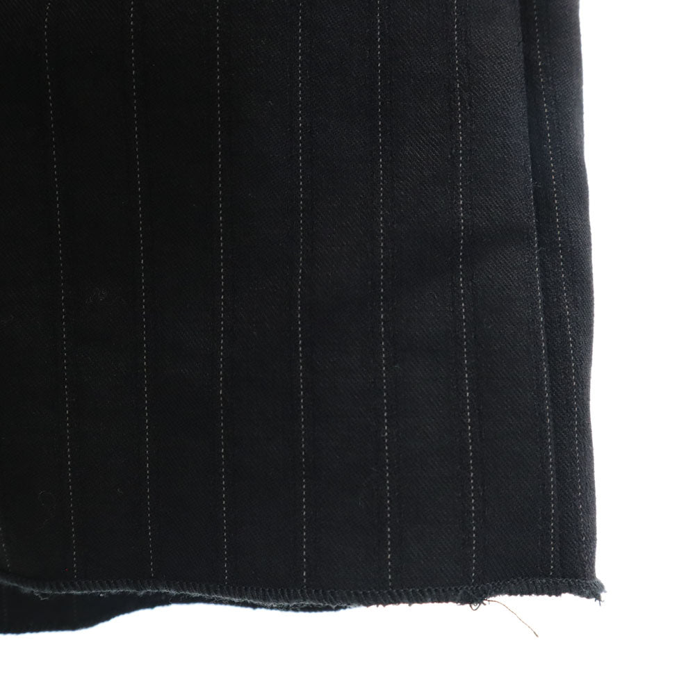 MAX&CO マックスアンドコー イタリア製 ストライプ柄 ミニ丈 スカート 40 ブラック系 CLASSICS レディース