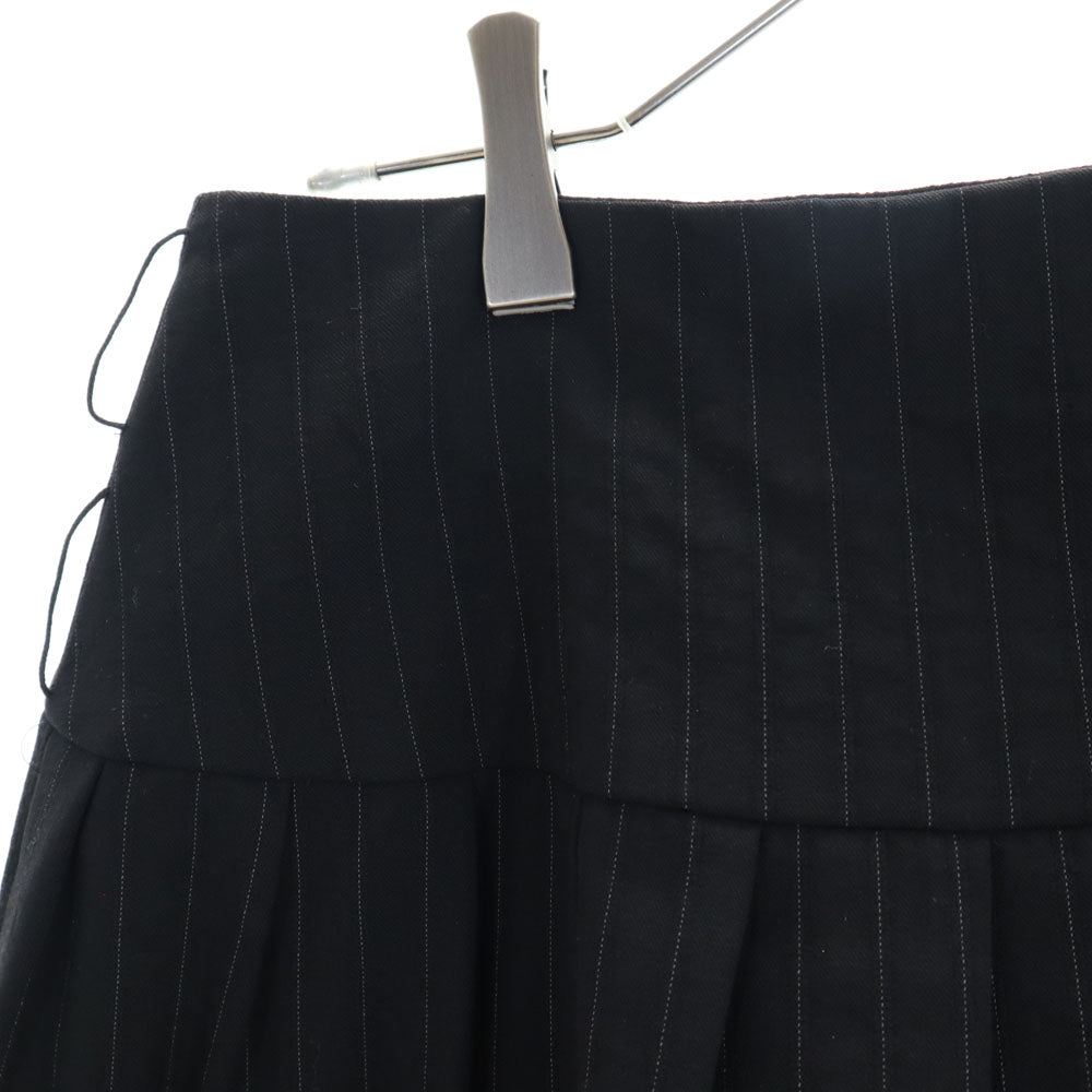 MAX&CO マックスアンドコー イタリア製 ストライプ柄 ミニ丈 スカート 40 ブラック系 CLASSICS レディース