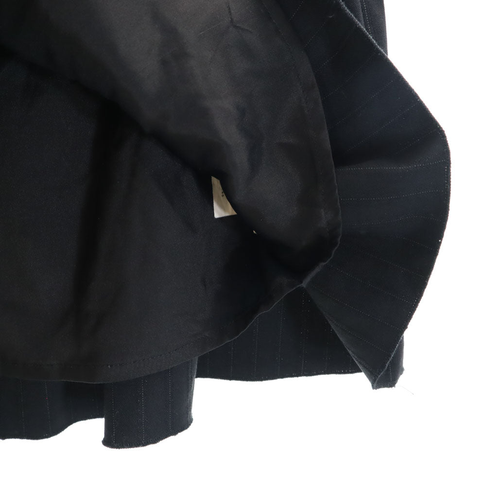 MAX&CO マックスアンドコー イタリア製 ストライプ柄 ミニ丈 スカート 40 ブラック系 CLASSICS レディース