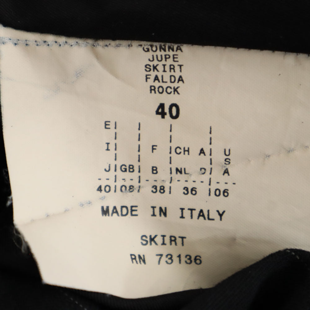 MAX&CO マックスアンドコー イタリア製 ストライプ柄 ミニ丈 スカート 40 ブラック系 CLASSICS レディース