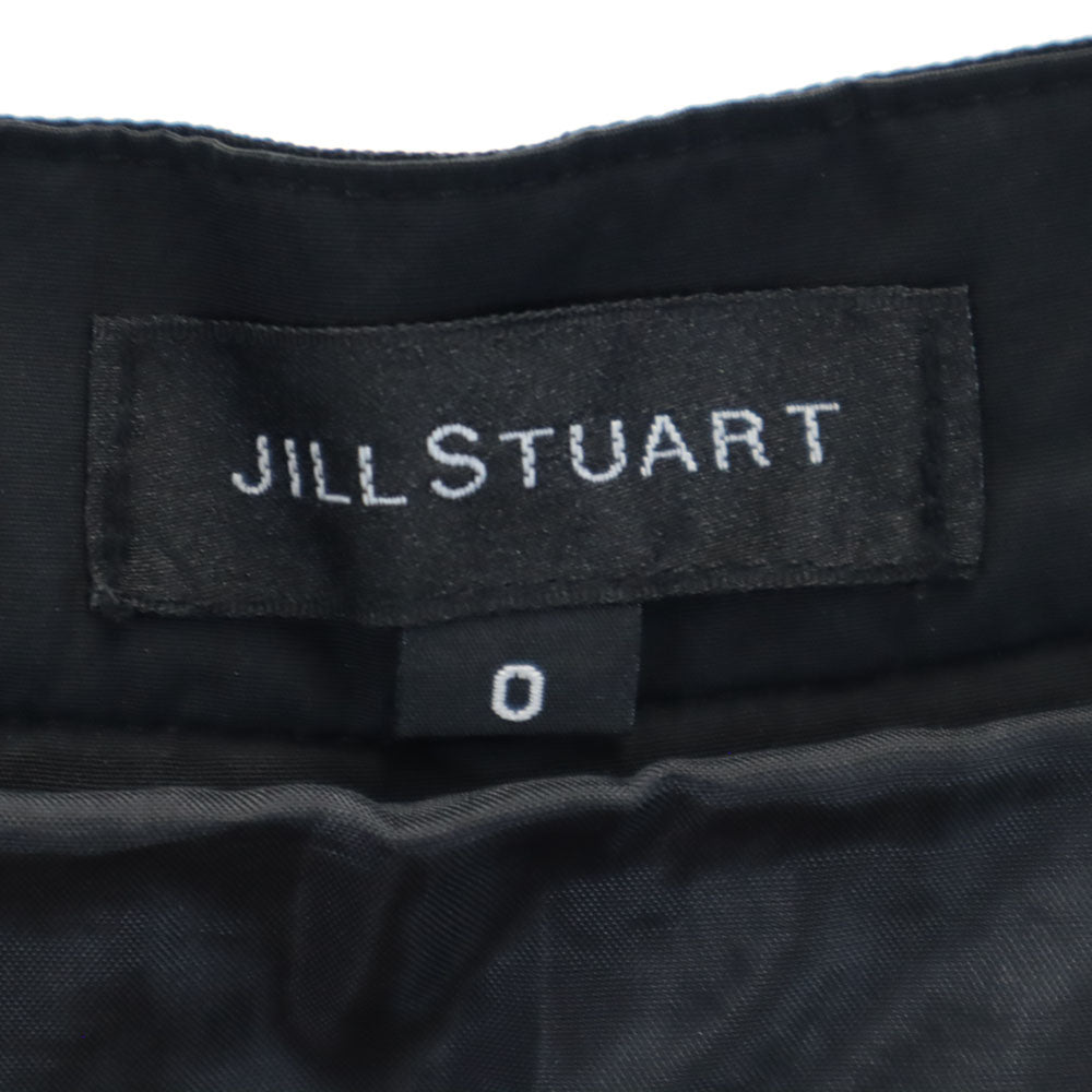 ジルスチュアート ミニ丈 ギャザースカート 0 ブラック JILLSTUART レディース