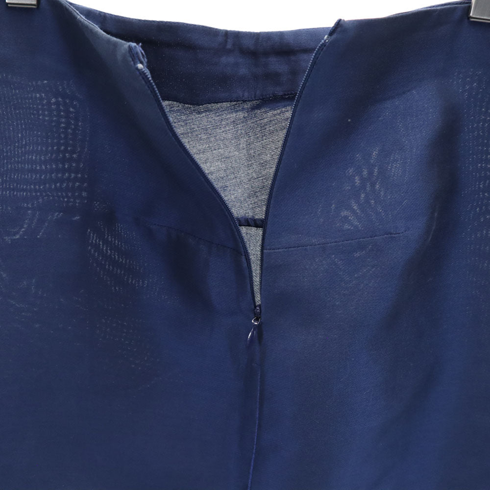 MARNI マルニ イタリア製 シルクブレンド ミニ丈 タイトスカート 40 ネイビー レディース