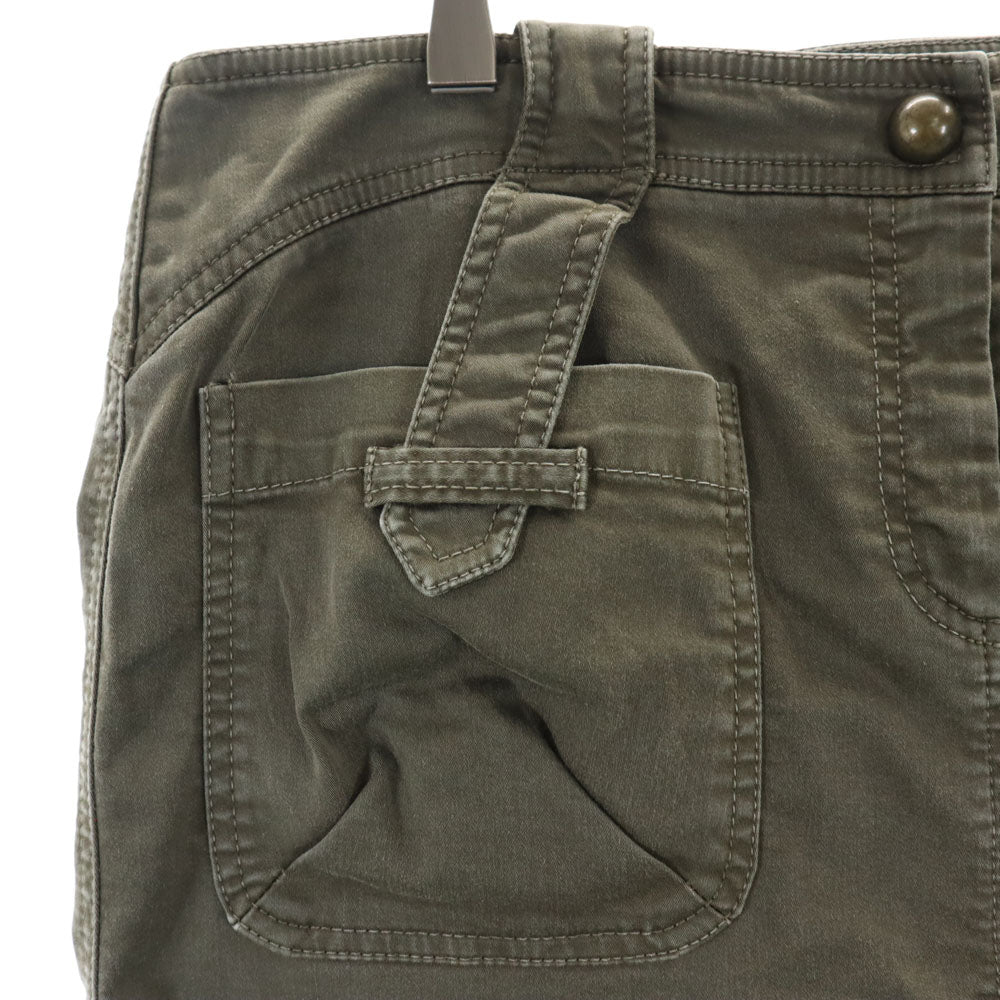 MAX&CO マックスアンドコー ミディ丈 裾フレア スカート 42 カーキ系 レディース