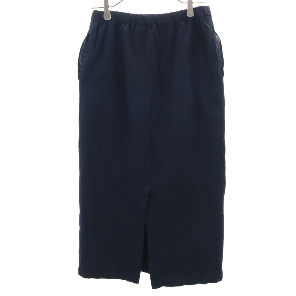 COMME des GARCONS コムデギャルソン 80s 90s オールド ロング丈 タイトスカート ネイビー ウエストゴム レディース