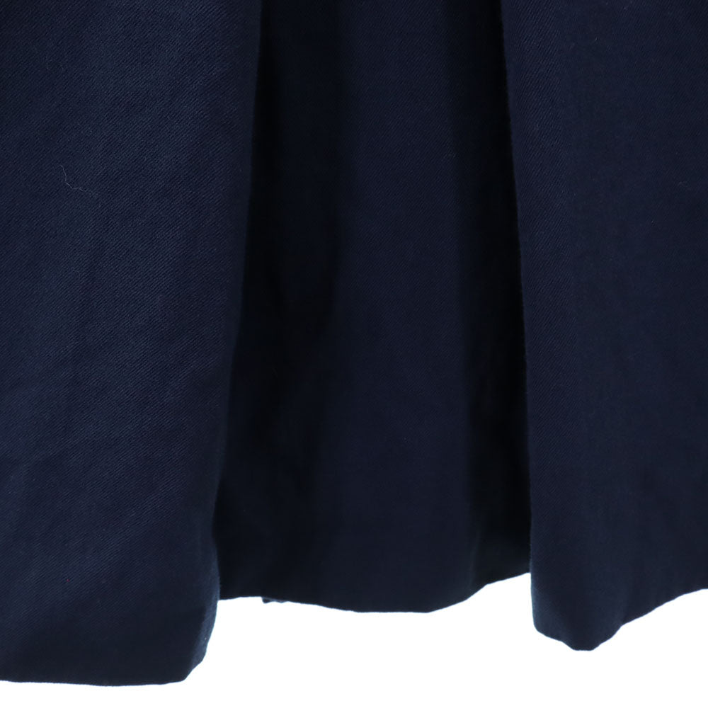 CELINE セリーヌ ミディ丈 フレアスカート 38 ネイビー PARIS レディース