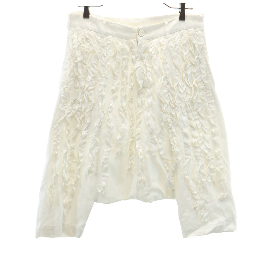 コムデギャルソンコムデギャルソン 2012年 日本製 2012年 サルエルパンツ S ホワイト Comme des Garcons Comme des Garcons フリル メンズ