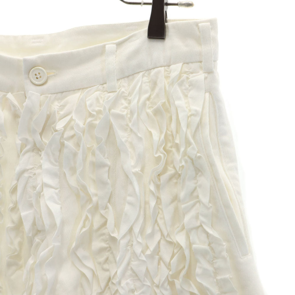 コムデギャルソンコムデギャルソン 2012年 日本製 2012年 サルエルパンツ S ホワイト Comme des Garcons Comme des Garcons フリル メンズ