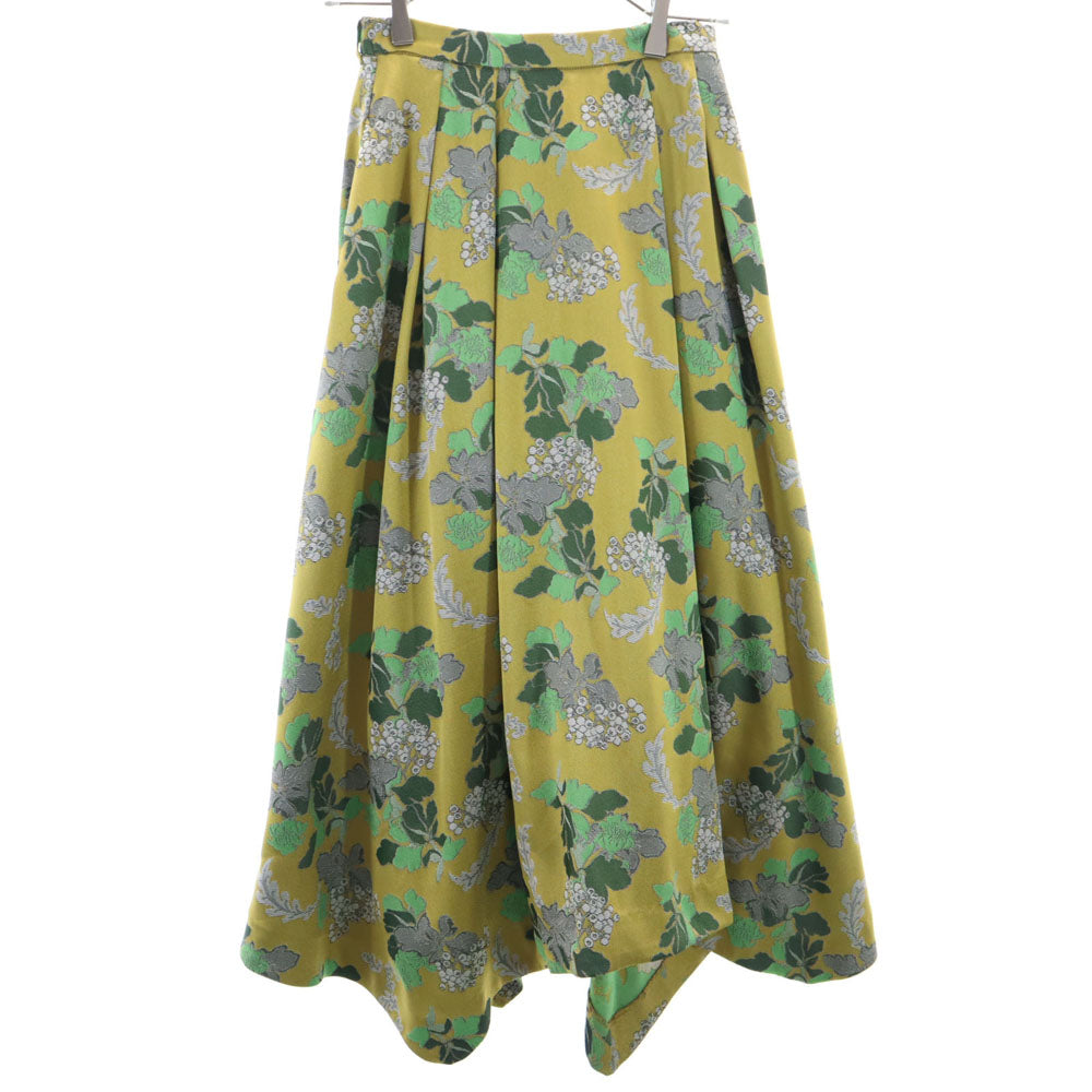 AMERI UNDRESSED アメリ ロング丈 スカート S ゴールド系 ウエストゴム レディース