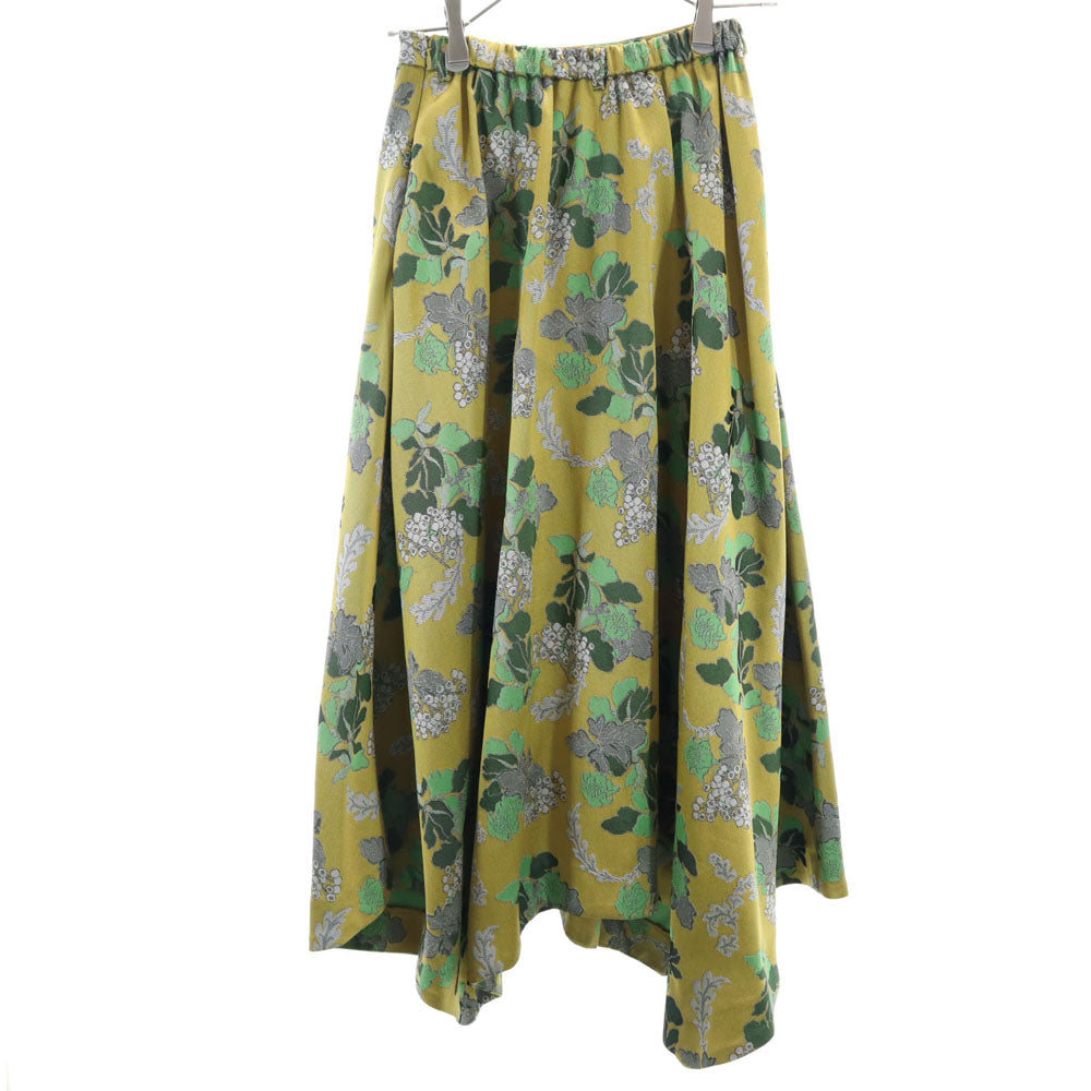 AMERI UNDRESSED アメリ ロング丈 スカート S ゴールド系 ウエストゴム レディース