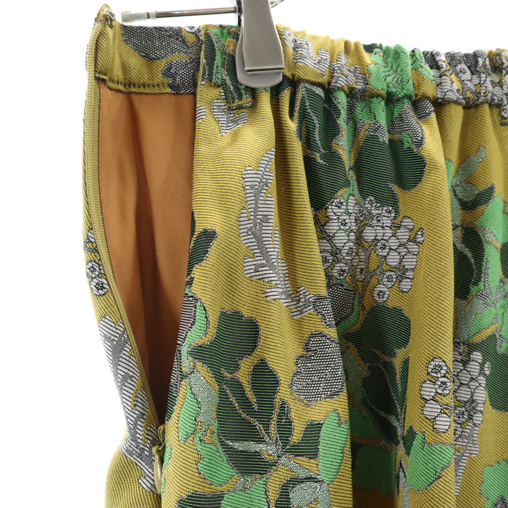 AMERI UNDRESSED アメリ ロング丈 スカート S ゴールド系 ウエストゴム レディース