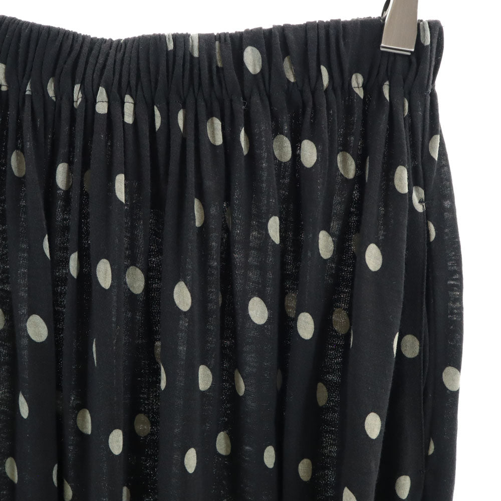 トリココムデギャルソン 90s 1997年 日本製 オールド ドット柄 ロング丈 スカート ブラック tricot COMME des GARCONS ウエストゴム レディース