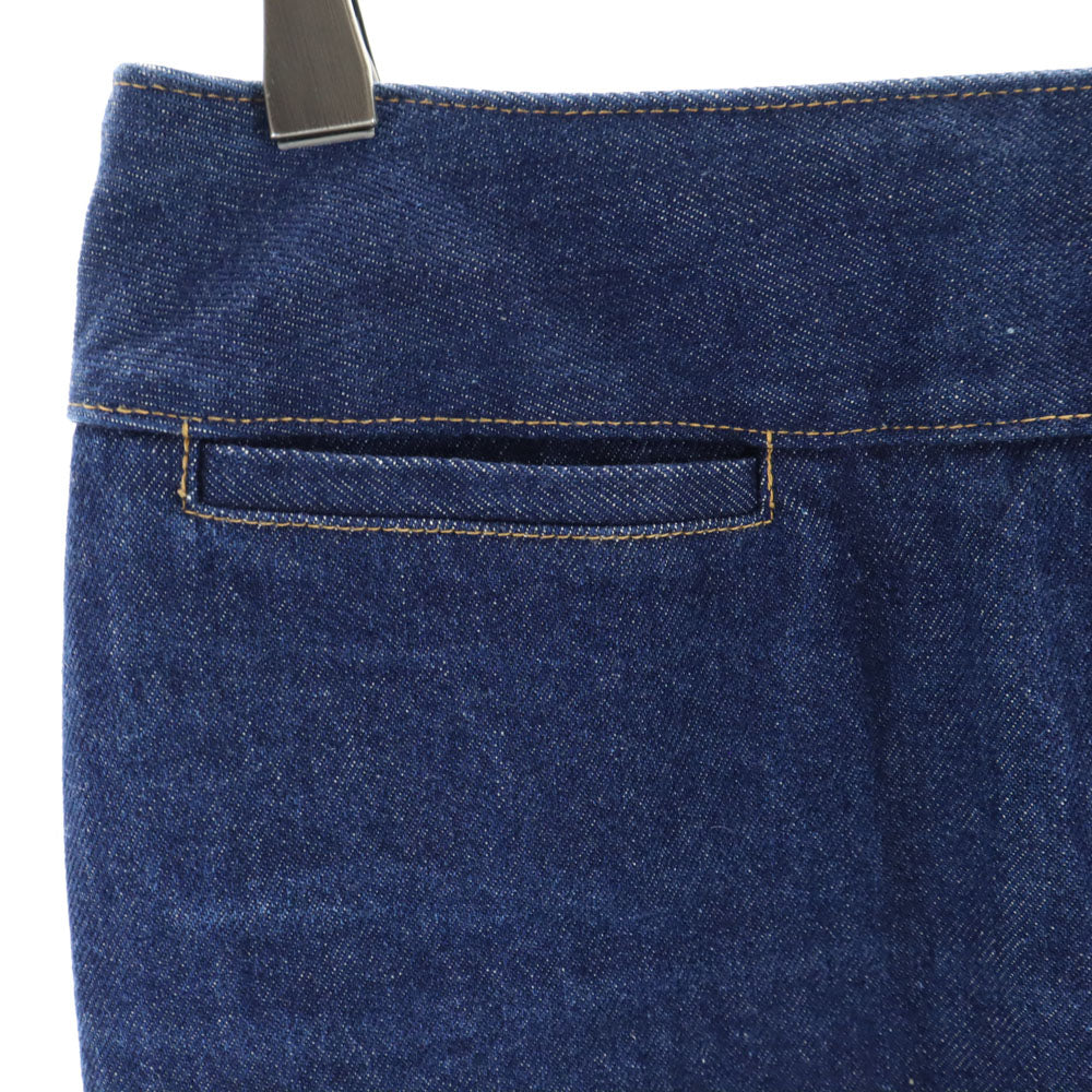 ミッシェルクラン ミディ丈 タイト デニムスカート 38 インディゴブルー MICHEL KLEIN レディース