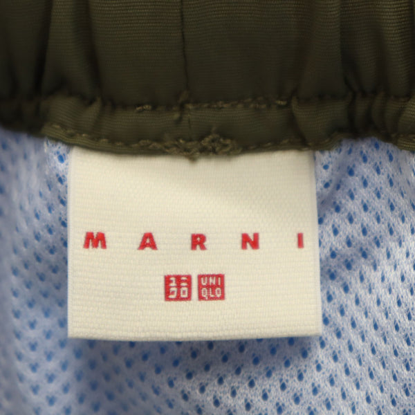 ユニクロ × マルニ コラボ スイム パンツ S ブルー系 UNIQLO MARNI インナーパンツ付き ウエストゴム メンズ