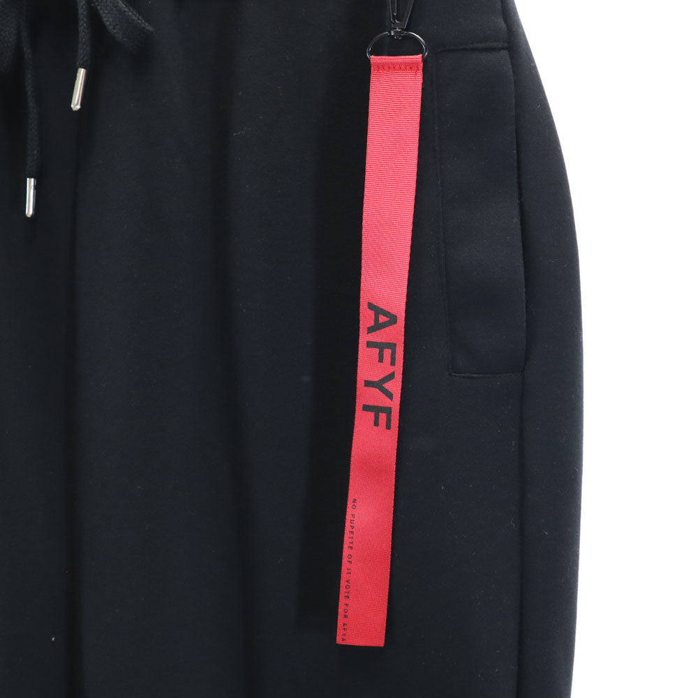 エーエフワイエフ スウェット サルエル ハーフパンツ ブラック AFYF メンズ