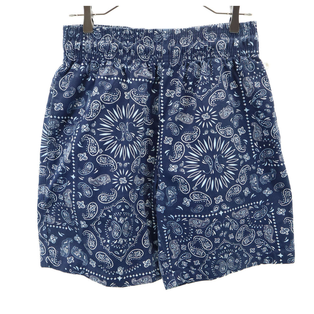 クックマン ペイズリー柄 ショートパンツ M ネイビー Cookman メンズ