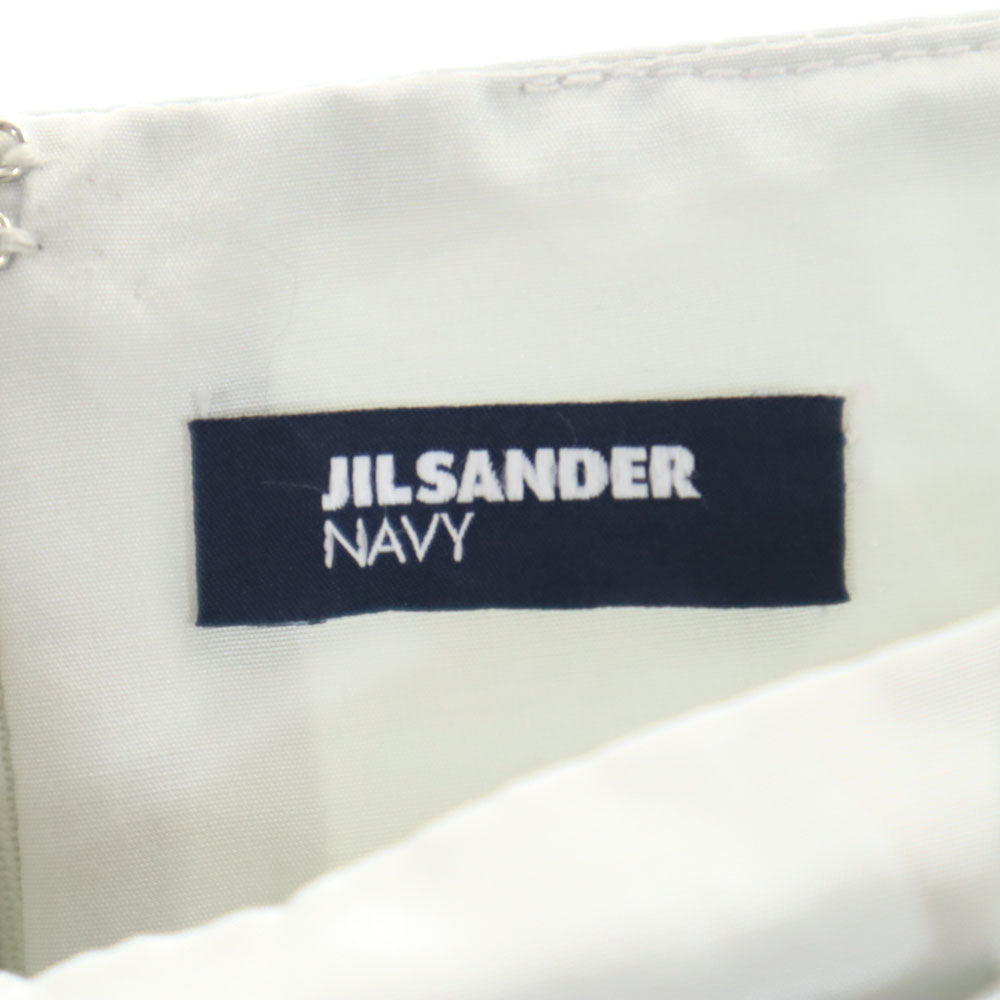 JIL SANDER ジルサンダー イタリア製 ミモレ丈 スカート 44 グレー NAVY レディース