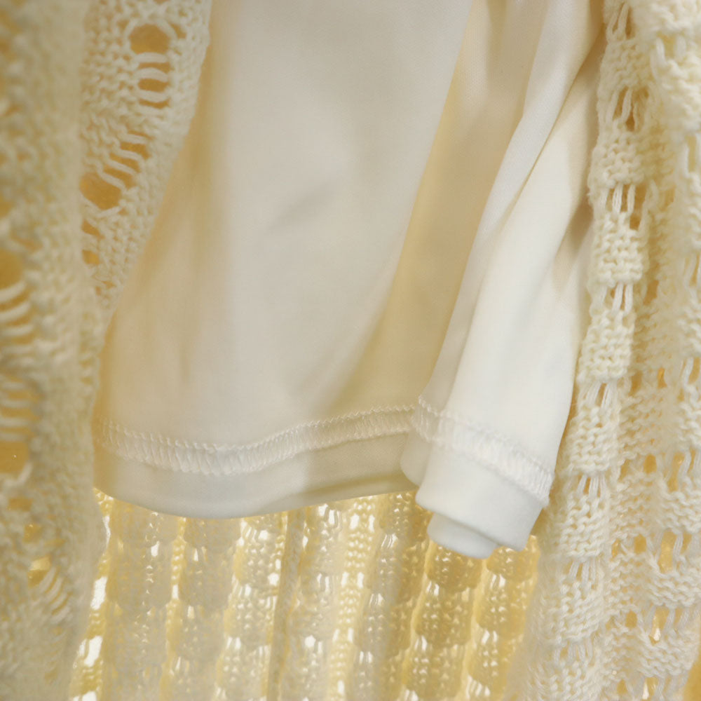 furfur ファーファー リネンブレンド ニット ロングスカート F アイボリー系 ウエストゴム レディース