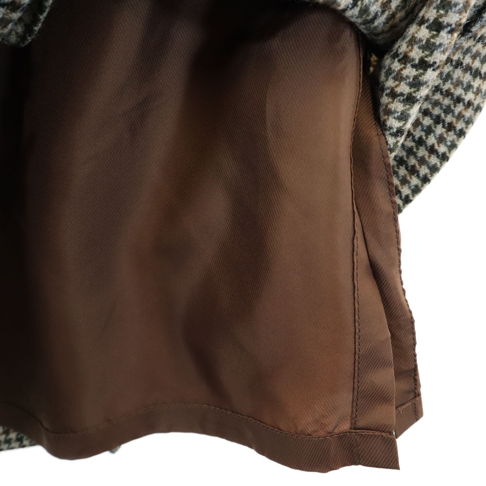 Burberrys バーバリーズ 90s ウール オールド 千鳥柄 ミモレ丈 スカート 005AB2 ブラウン系 レディース