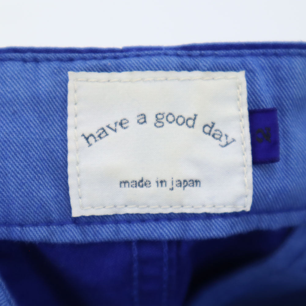 ハブアグッドデイ 日本製 ショートパンツ 2 ブルー系 have a good day メンズ