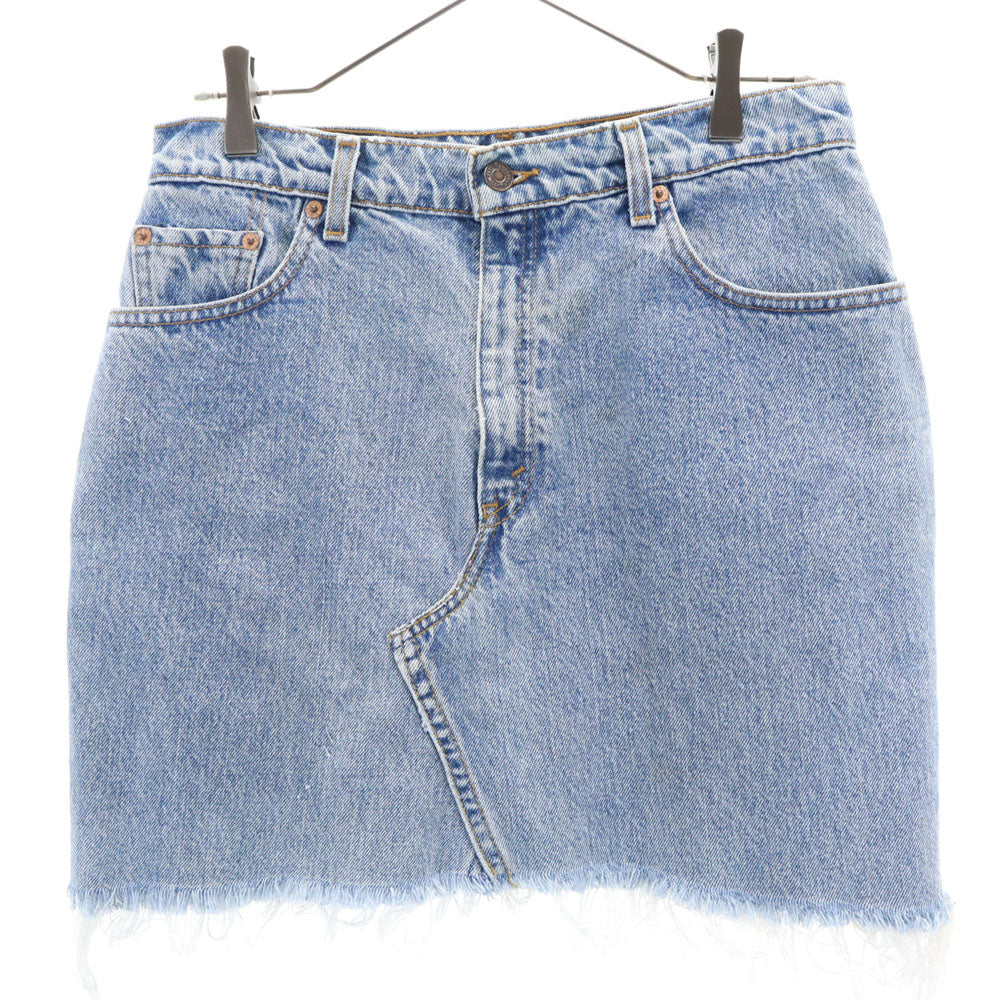 リーバイス ミニ丈 リメイク カットオフ デニムスカート M Levi's レディース