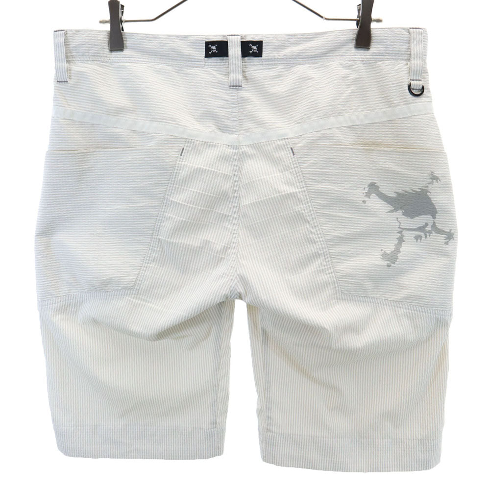 オークリー ボーダー柄 ショートパンツ ｗ36 グレー系 OAKLEY ビックサイズ メンズ