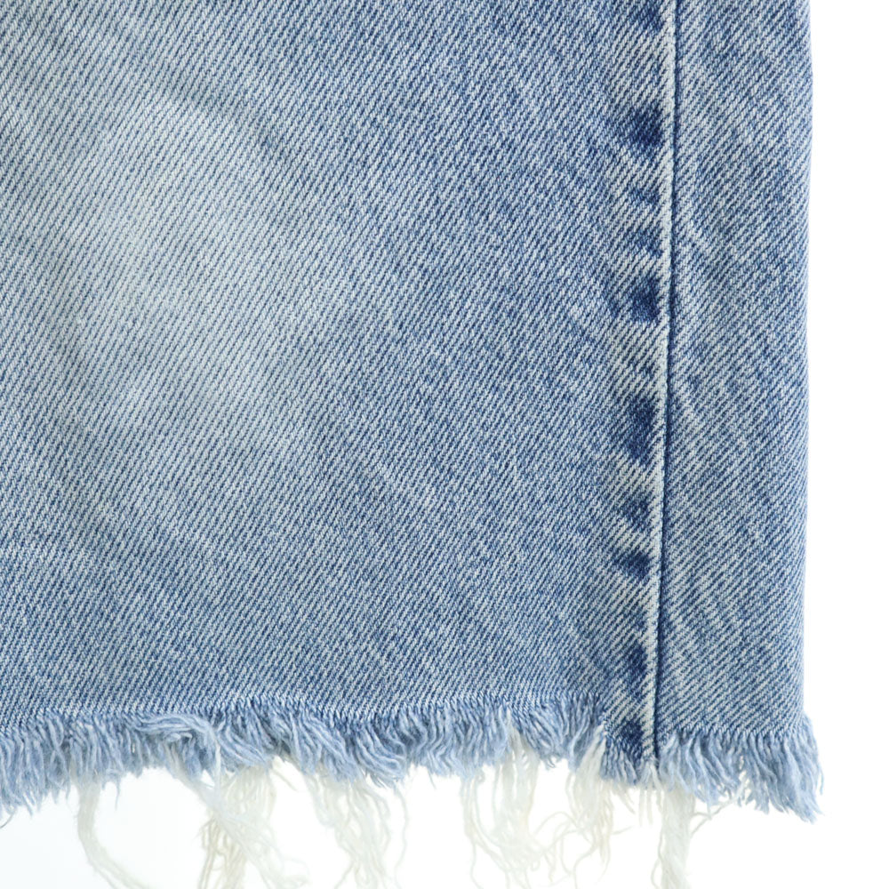 リーバイス 90s 550 オールド ミディ丈 デニムスカート W29 アイスブルー Levi's レディース