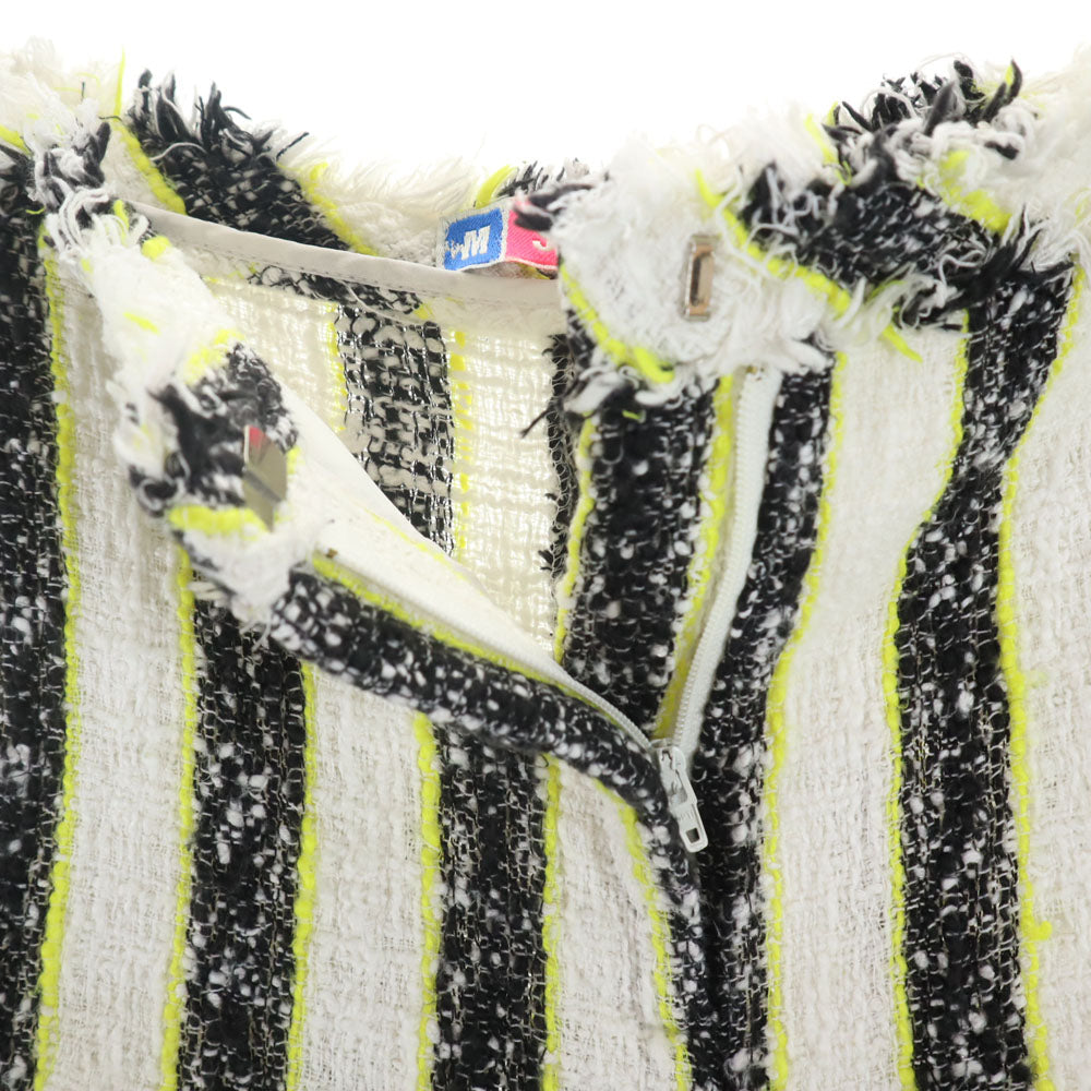 MSGM エムエスジーエム イタリア製 ストライプ柄 ツイード ショートパンツ 40 ホワイト 他 メンズ