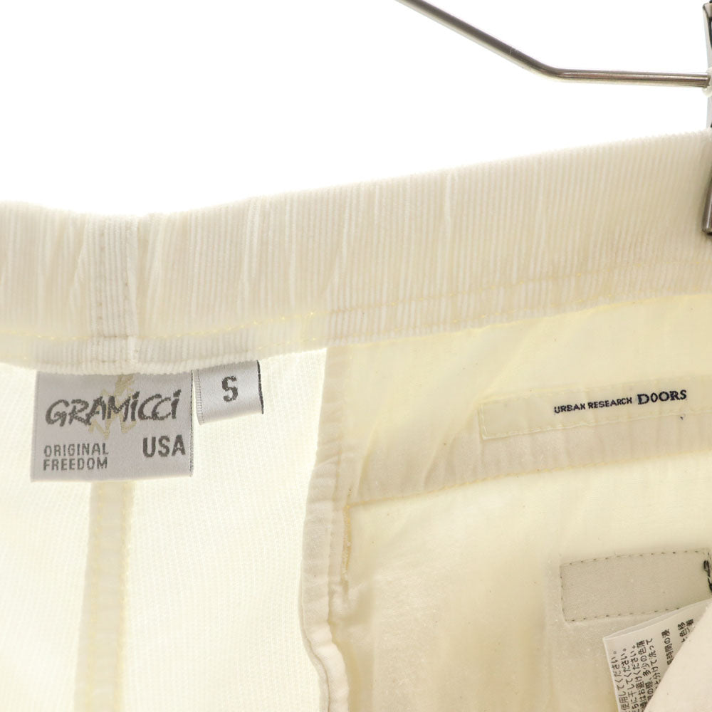 グラミチ アーバンリサーチドアーズ コラボ コーデュロイ クライミングショートパンツ S ホワイト Gramicci × URBAN RESEARCH DOORS メンズ