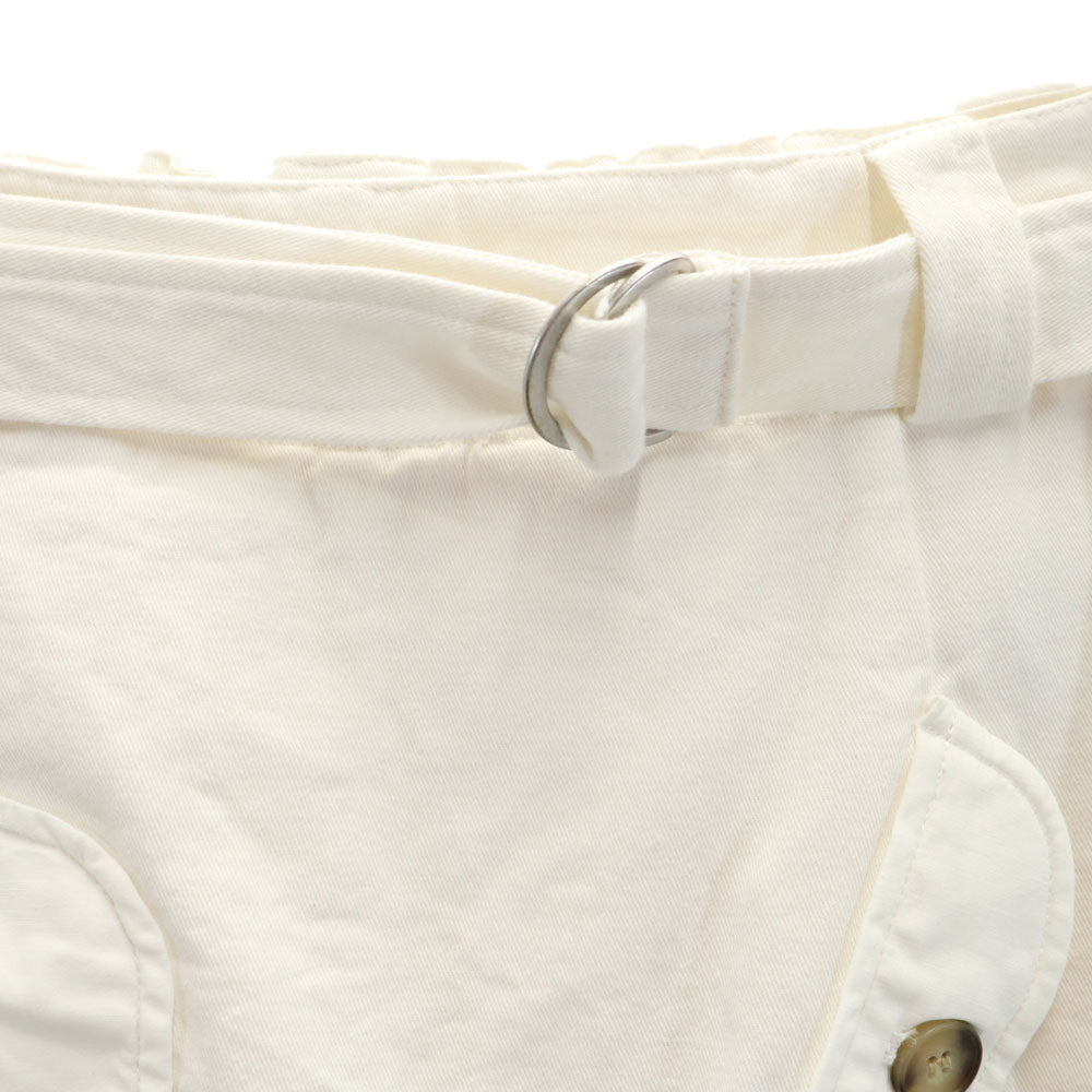 アメリ ショートパンツ M オフホワイト AMERI UNDRESSED MEDITTERA LINE キュロット レディース